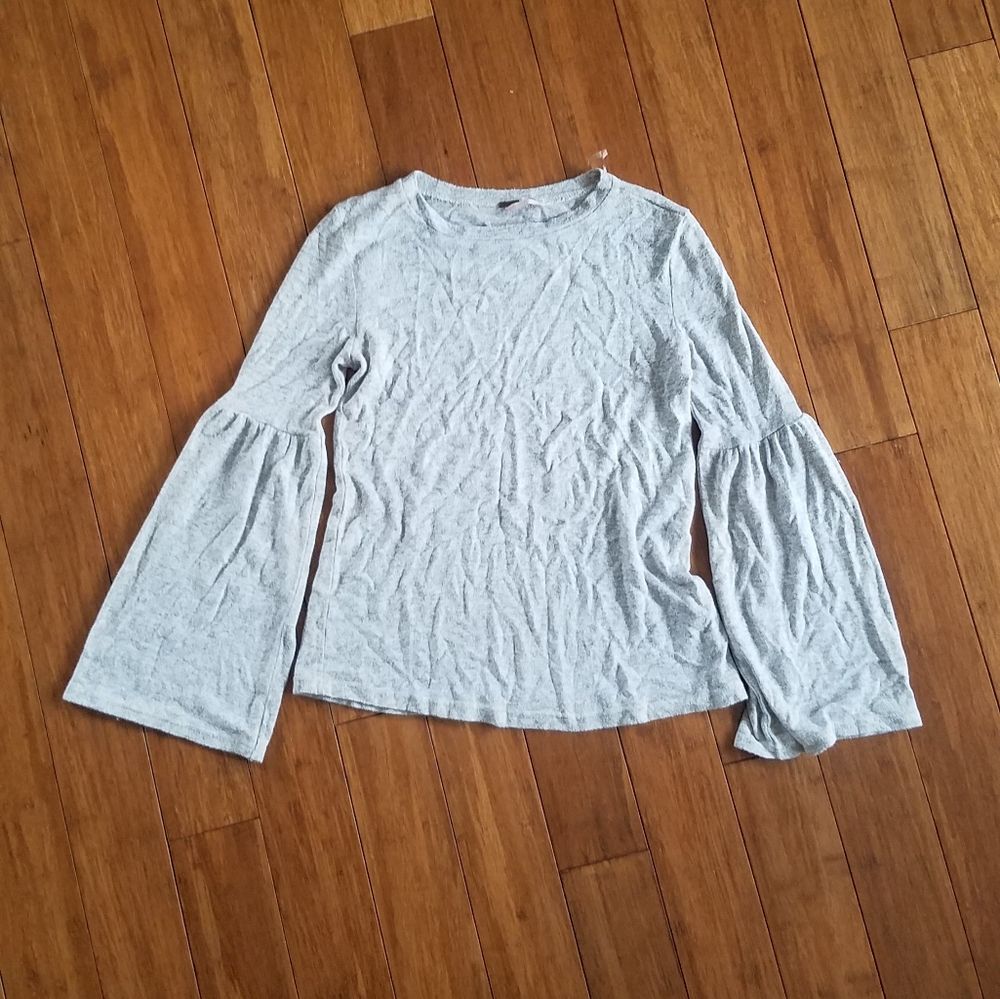 Grey belle sleeved sweater
